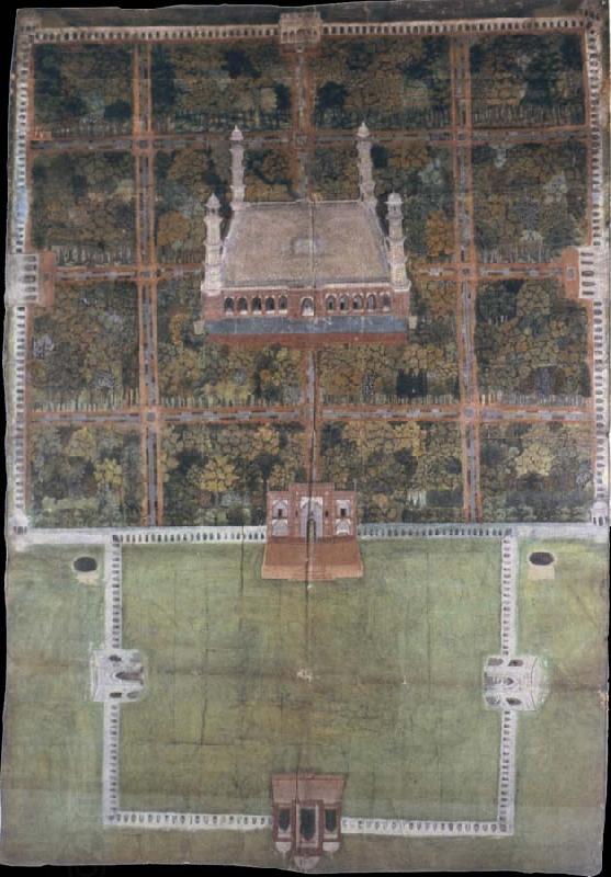 unknow artist Jahangir-s tomb at Shahdara